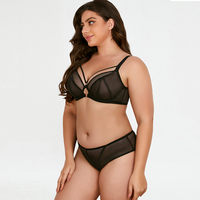 Soutiens-gorge grande taille ultra-fins pour femmes, anti-affaissement, push-up, respirants, à motif uni, avec armatures, en nylon