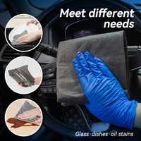 Rouleau de chiffon microfibre magique sans peluches OEM personnalisé 180/280 GSM, sans traces, réutilisable, pour le nettoyage des vitres de voiture