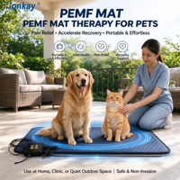 Tapis de thérapie PEMF pour animaux de compagnie, populaire, avec options de bobines personnalisées, pour centres de réadaptation, réduction de l'anxiété des articulations du coude et de la cheville