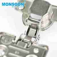 Hardware accessoires schuifdeur scharnier frame soft close keukenkast 3D verstelbare verborgen scharnier slaapkamer ziekenhuis nikkel
