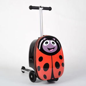 Hardshell <strong>Luggage</strong> Ride-on Trolley Suitcase Lightweight Carry-on <strong>Luggage</strong> <strong>Scooter</strong> with Wheels <strong>Kids</strong> Cute Ride-on Suitcase for T - Product Image 6
