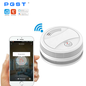 Pgst OEM/ODM Wifi tuya cuộc sống thông minh cháy máy bay chiến đấu khói Detector cảm biến cho an ninh nhà và phòng cháy chữa cháy - Product Image 1