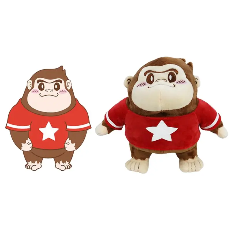 Customized Design Soft Fabric Stuffed Animal Monkey Stuffed Plush Toy For Baby Gifts