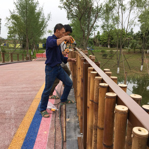 Bamboo Fencing For Landscape Decor Round Bamboo Panels ZQ 01 Community Parks And Scenic Spots - Product Image 1