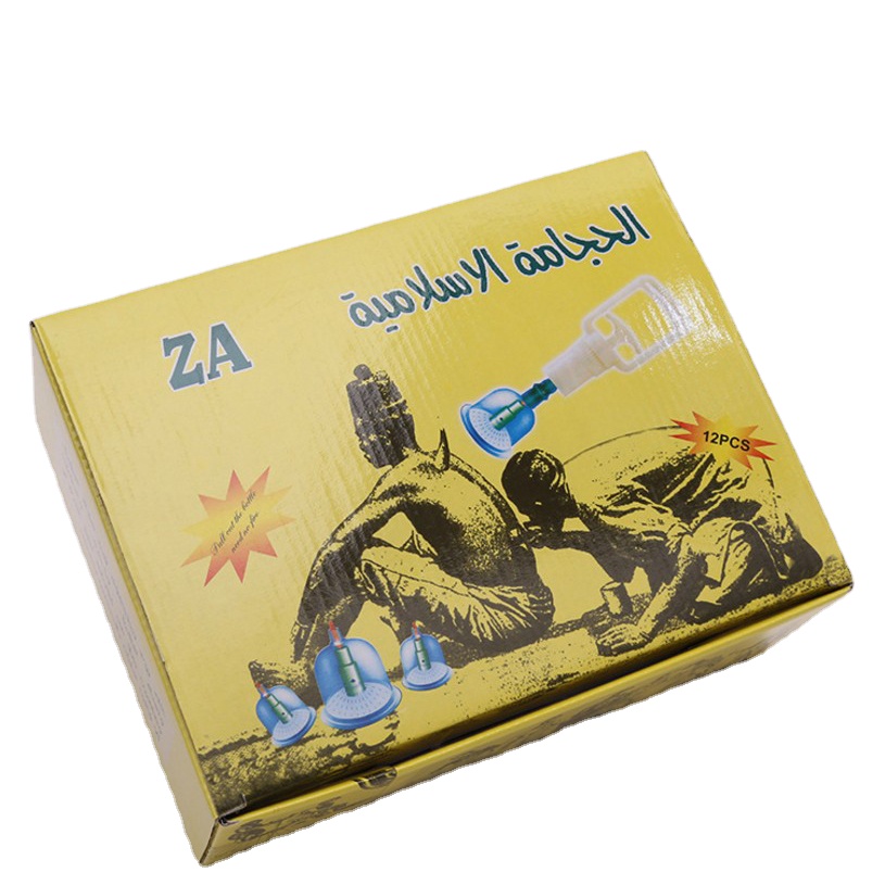 12 шт в продаже для баночной терапии hijama терапия комплект Набор вакуумных банок арабский пакет пластиковые чашки комплект АВС