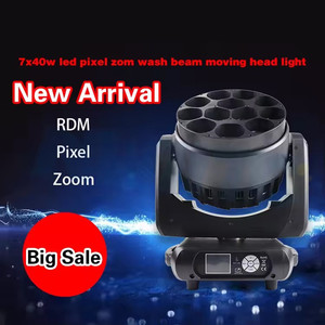 ไฟหัวขยับซูมพิกเซล YINUO 12*40W RGBW 4IN1 รุ่น Wash Light IP33 Ra80 CRI สูง ควบคุมด้วย DMX512 สำหรับงานแต่งงาน ปาร์ตี้ ดิสโก้ และคลับ - Product Image 4