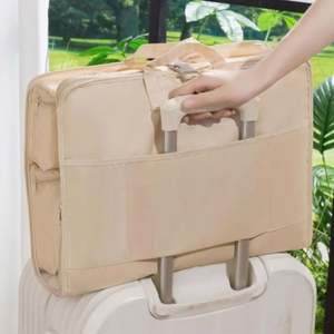 Multi-functional Compartment Hanging Clothes Organizer Foldable <b>Pink</b> Packing <b>Cubes</b> for Travel - Product Image 3