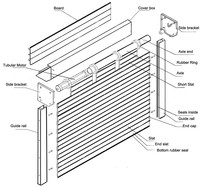 Persiana Enrollable Moderna de Aluminio con Motor Eléctrico, Aislamiento Térmico y Liberación Manual de Emergencia para Hoteles y Dormitorios