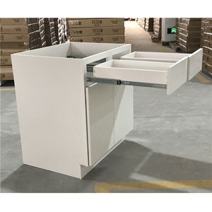 Panel plano de madera sólida de estilo moderno, pintura blanca <span class=keywords><strong>para</strong></span> montar, armario de <span class=keywords><strong>cocina</strong></span>, directo de fábrica de Malasia - Product Image 3