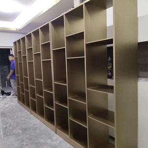 Vetrina in Acciaio Inossidabile per Soggiorno, Mobile Angolare per Esposizione di <span class=keywords><strong>Oggetti</strong></span> e Decorazioni - Product Image 4