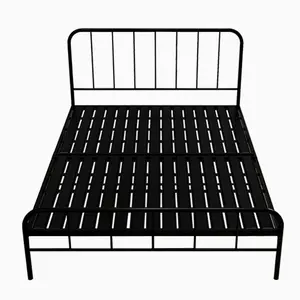 Modern Eenvoudig Dubbel Metalen Bed Met Ijzeren Frame Verdikte Slaapzaal Voor Scholen En Bed And Breakfast Gebruik