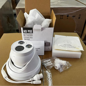 Cámara de Red Fija Tipo Torreta de Alta Calidad, 5 MP 8 MP, a Todo Color, con Detección de Personas y Vehículos por IA, Micrófono Integrado, Impermeable - Product Image 1