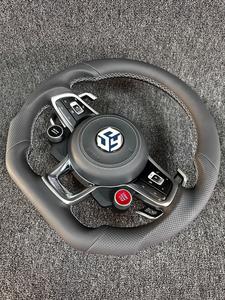 Volante Sportivo Personalizzato in Vera Pelle per Volkswagen VW <span class=keywords><strong>Golf</strong></span> R <span class=keywords><strong>5</strong></span> 6 8 R Jetta Mk6 <span class=keywords><strong>Polo</strong></span> Passat CC - Product Image 5