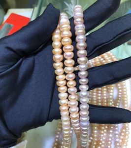 Collar de Perlas Blancas, Regalo de Moda para el Día de la Madre, Collar de Perlas Naturales de Agua Dulce Redondas - Product Image 5