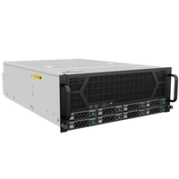 4U 8-Bay GPU Rack-Mount-Servergehäuse 12GB Backplane 11PCIE Unterstützt Angepasste Grafikkarten für Servergehäuse