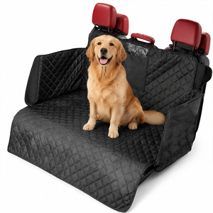 Funda Impermeable para Asiento de <span class=keywords><strong>Coche</strong></span> para <span class=keywords><strong>Perros</strong></span>, Acolchada con Diseño de Diamantes 600D, <span class=keywords><strong>Protector</strong></span> de Maletero para SUV, Solapas Laterales Antiarañazos y Antideslizantes - Product Image 1