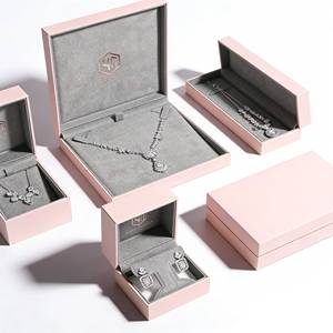 Flip Top Nesting <strong>Square</strong> <strong>Jewelry</strong> <strong>Box</strong> Set Multi-Function Lining Multi-Color Velvet Custom Logo <strong>Jewelry</strong> <strong>Box</strong> Manufacturer - Product Image 1