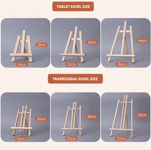 Chevalet pliable réglable <span class=keywords><strong>en</strong></span> <span class=keywords><strong>bois</strong></span> pour peinture artistique et dessin Mini <span class=keywords><strong>table</strong></span> supérieure pour utilisation <span class=keywords><strong>en</strong></span> studio - Product Image 2