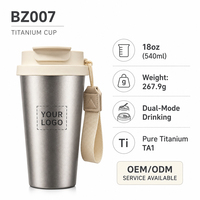 Thermos en titane pur moderne de grande capacité, isolation thermique de 6 à 12 heures, anti-fuite, léger, écologique, boîte cadeau