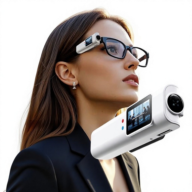 Smart Action Camera 1080P 2.7K HD Wi-Fi TF Card Head-mounted Glasses for Photo and Video Recording Outdoor Use