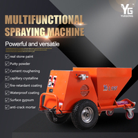 Machine de pulvérisation de mortier sec pré-mélangé à base de ciment, ignifuge, isolant thermique, de qualité industrielle, pour enduit humide