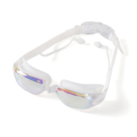 Lunettes de natation anti-buée avec lentilles PC, joint en silicone étanche, vision sous-marine claire, anti-rayures, fournisseur en gros