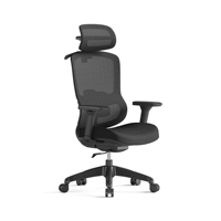 Chaise de bureau ergonomique moderne en maille respirante avec fonction d'inclinaison à 130 degrés et repose-pieds pour postes de travail (vente en gros)