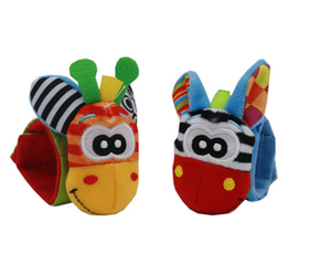 Chaussettes pour bébé avec hochet, hochet de poignet et chaussettes pour les pieds, chaussures pour bébé de 0 à 24 mois, hochets pour chaussettes - Product Image 2