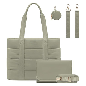 Nuovo arrivo impermeabile 15.6 pollici da viaggio piumino Tote Bag per pannolini con fasciatoio ciuccio - Product Image 1