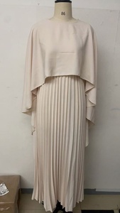 Nuovo solido manica lunga Midi plissettata abito da donna <span class=keywords><strong>abbigliamento</strong></span> - Product Image 6