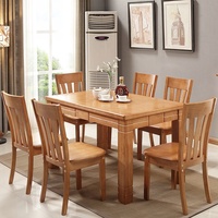Ensemble de salle à manger Offre Spéciale Shuai Zhi combinaison de chaises en bois de noyer massif de table en pierre rétro française moderne pour un usage domestique