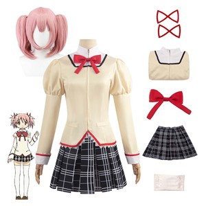 Animine Kaname Madoka Akemi <span class=keywords><strong>Homura</strong></span>คอสเพลย์เครื่องแต่งกายชุดนักเรียนวิกผมACFG-004 - Product Image 2
