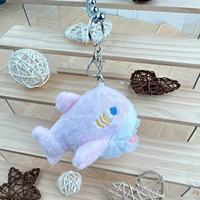 Porte-clés Peluche Requin Adorable Multicolore, Breloque de Sac, Pendentif de Sac à Dos, Cadeau, Vente en Gros, Personnalisable
