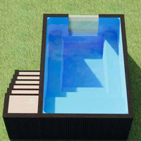 Piscine en fibre de verre FRP sur mesure de 4 m pour enfants, pour jardin, villa, usage extérieur, écologique et durable, fabricant chinois