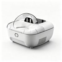 Distributeur automatique intelligent d'aliments frais et humides pour animaux de compagnie avec refroidissement semi-conducteur, 5 compartiments, contrôle à distance par application et programmation automatique