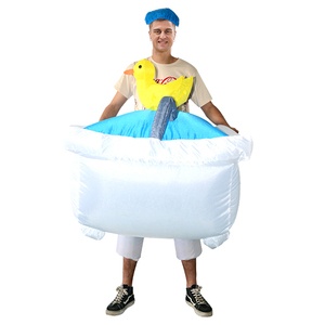 Costume de <span class=keywords><strong>baignoire</strong></span> gonflable pour adultes, convient aux hautesurs de 1,5 à 2 m, idéal pour Noël, le cosplay, les fêtes, les spectacles sur scène et les soirées costumées - Product Image 5