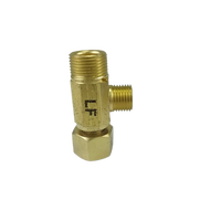 Raccord en T à connexion facile pour lave-vaisselle, à compression 3/8" x 3/8" et à rotation 1/4"