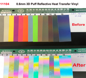 Trong suốt Vinyl 3D Puff T-Shirt phản chiếu in nhiệt Báo Chí thiết kế cho quần áo quần áo chuyển giấy & phim - Product Image 5