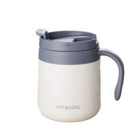 Mug à café de bureau en acier inoxydable 304 avec logo personnalisé, isolation laser, couvercle et poignée, idéal pour les cadeaux d'entreprise, prix d'usine