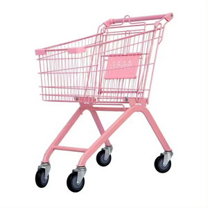 Chariot de courses pour enfants à deux places, construction durable, couleur personnalisée, pour supermarché - Product Image 1