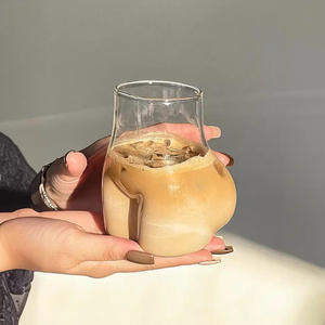 450ml yaratıcı komik sevimli popo uzun borosilikat cam kahve süt çay içecek bira bardağı cam kupa fincan - Product Image 3