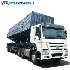 Remorque benne tri-essieux haute performance 30/40/50 tonnes pour le transport de ciment, de sable et de briques - Product Image 5