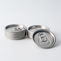 Vente chaude, couvercle de boîte de type B64, 202 Fa 52,4 mm, languette rouge, extrémité de boîte en aluminium pour les boissons aux jus