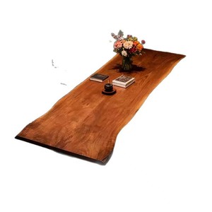 Table à manger moderne en bois <span class=keywords><strong>massif</strong></span> de <span class=keywords><strong>noyer</strong></span> noir d'Amérique du Nord, écologique, 8 places, pour hôtel, salon, Deadwood Legend Log - Product Image 1