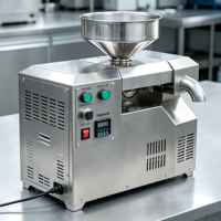 Mini-presse à huile domestique pour graines de citrouille, graines de tournesol, noix, arachides, graines de sésame, amandes, noix de Grenoble – Pressage à froid et à chaud