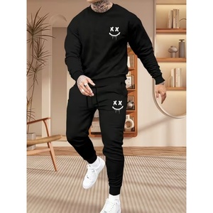 USA Factory Made Tracksuit <b>Men</b> Fashion Hoodies <b>Men</b> Custom Logo Sets Sweatshirt Sweatpants Fleece Hooded <b>Pullover</b> 2 Pieces Set - Product Image 1