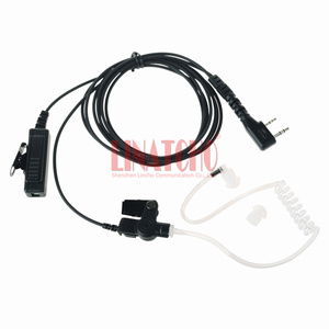 2 pins K kết nối hai cách phát thanh Walkie Talkie Tai nghe Acoustic bức xạ không khí Ống tai nghe - Product Image 2