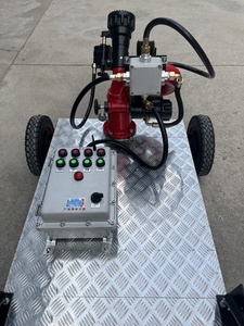 Monitor Antincendio Antideflagrante su Carrello con Telecomando Wireless da 150m, Cannone ad Acqua per Antincendio Telecomandato per Impieghi Gravosi - Product Image 5