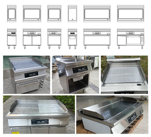 Thương mại điện cảm ứng <span class=keywords><strong>griddle</strong></span> Heavy Duty không dính <span class=keywords><strong>griddle</strong></span> tấm với được xây dựng trong lò cho nhà hàng nhà bếp - Product Image 5