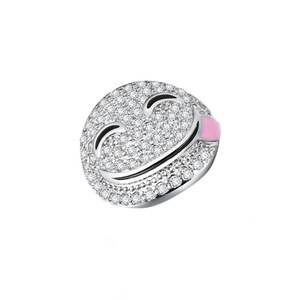 Collar con colgante de cara de Emoji divertido para mujer, regalo de Navidad, joyería de moda - Product Image 6